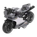 Miniatyrbillede 3 af 8: Tilbage træk motorcykler legetøj innovativ simulering legering motorcykel model til børn gaver samling grå