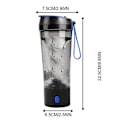 Miniatyrbilde 3 av 8: Elektriske Protein Shaker Flasker USB Oppladbar Bærbar Mikserkopp BPA-fri Shakerkopp for Protein Shakes