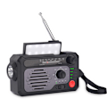 Miniatyrbild 1 av 5: Solar Emergency Radio Handvev Multifunktions Radio Ficklampa med Bluetooth, Grå