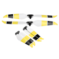 Miniatyrbillede 8 af 8: Farverige Propeller Drone Propeller med lav støj til Mavic Air 2/Air 2S tilbehør (GulSort)