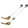 Miniatyrbillede 5 af 8: 2stk Road Mountain Cykel Quick Release Skewers Bike Forreste Bagspyd Tilbehør Gyldent