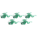 Miniatyrbillede 8 af 8: 5 Stk Kunstig Simulering Transparent Grøn Enkelt Krog Soft Lure Bait Antihanging