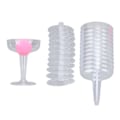 Miniatyrbillede 7 af 8: Sjovt Drikkespil til Voksne med Party Pong, 12 stk. Champagneglas i Plastik, 3 stk. Pongbolde til Hjemmet