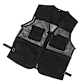 Miniatyrbillede 2 af 8: Militær Vest Holdbar Åndbar Multi Lomme Mesh Fiskevest til Udendørs Aktiviteter XXL Sort
