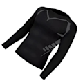 Miniatyrbild 3 av 8: Tränings-Sweatshirt för Män, Tight, Långärmad, Snabbtorkande, Sport, Utomhuslöpning, Fitnesskläder, Svart, M