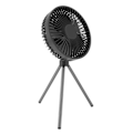Miniatyrbilde 2 av 8: Baby Stroller Fan Timing Function Rechargeable Portable Fan with Flexible Tripod for Outdoor Travel Gray