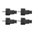 Miniatyrbillede 7 af 8: 4 STK EU 2 stikstik til IEC320 C5 strømadapter Professionelt EU 2 stik stik 4,8 mm til C5 strømstikadapter til bærbar computer EU stik 100‑250V