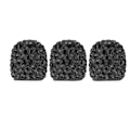 Miniatyrbillede 3 af 8: 8 stk. Bil Dækventil Hætte Håndlavet Glitrende Rhinestone Attraktiv Universal til Modifikation Sort