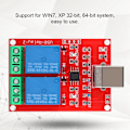 Miniatyrbild 2 av 8: 2-kanals 5V dator USB Smart Switch Controller PC Relay Drive Module Expansion Board