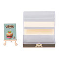 Miniatyrbild 1 av 8: 1:12 Dockskåp Tårtvitrin DIY Miniatyr Bageri Dessert Display Vitrin Modell Dockskåp Tillbehör Orange