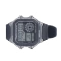 Miniatyrbillede 3 af 8: Elektronisk sportsur 12 24 timer vandtæt digitalt armbåndsur med lysende alarm og timingfunktion, transparent