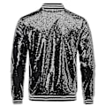 Miniatyrbilde 3 av 8: Herre Sequin Bomber Jakke for Stilig Fester M Svart