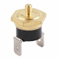 Miniatyrbillede 2 af 8: 5 stk. KSD301 kobbertermostat bimetallisk normalt lukket M4 snap-disk temperatursensor 250V 80℃