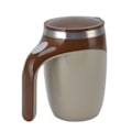 Miniatyrbild 4 av 8: 380 ml självomrörande kaffemugg automatisk magnetisk blandning rostfritt stål mugg multifunktionell för te varm choklad mjölk