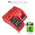 Miniatyrbillede 8 af 8: 12V-18V Lithium batterioplader til Milwaukee M12-18C M18 erstatning EU stik 110-240V