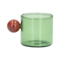 Miniatyrbillede 1 af 8: Kaffe Kop Multifunktionel Varmebestandig Simpel og Vintage Stil Glas Kaffe Krus med Træ Kugle til Kaffe Øl Te Grøn