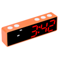 Miniatyrbild 2 av 8: Träningstimer LED Digital Timer Multifunktionell Elektronisk Bordsur för Sovrum Fitnessrum (Orange Ram Blå Röd Display )