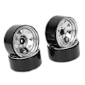 Miniatyrbilde 5 av 8: 4 stk. 1.9in RC Felger Universell Passform Sterk Støtte 8 Eiker Felgsett for Axial SCX10 II SCX10 III Sølv