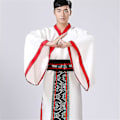 Pikkukuva 4 / 7: Perinteinen miesten Hanfu-vaatteet M 160-165CM Tummanpunainen