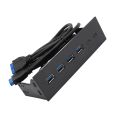 Miniatyrbilde 4 av 8: USB 3.0 frontpanelhub 5.25in 4 porter 5Gbps Stabil Plug and Play optisk stasjon Frontpanel for stasjonært hovedkort