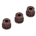Miniatyrbillede 7 af 8: 3 stk 48DP 17T stålpinion gear til 1/10 RC bil 3,175 mm aksel børsteløs/børstet motor