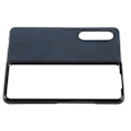 Miniatyrbillede 3 af 8: Læder Hard Case til Samsung Galaxy Z Fold 3 Mobiltelefon Anti Ridse Stødsikker Cover Blå