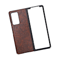 Miniatyrbilde 4 av 8: Mobiltelefon Lærveske Deksel for Samsung Galaxy Z Fold 2 Beskyttende Deksel AntiFall Veske (Brun)