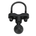 Miniatyrbilde 6 av 8: U-Bolt Styremontering Base 1 tommers Kulehode Gummibelagt for Sykler Motorsykler 12,7‑36 mm Stangskinne