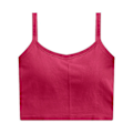 Miniatyrbillede 1 af 8: Dame Halter Top Bandeau Top Ren Farve Rygfri Kryds Midriff Mode Top til Rejser Udendørs Roserød Fri Størrelse