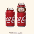 Miniatyrbillede 3 af 3: Sjælden Coca-Cola x Labubu Crazy Rabbit Plyslegetøj - Limited Edition af POP MART Mysterious Guest