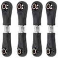 Miniatyrbillede 8 af 8: 4 stk styrestangssæt sort metal til 1\10 RC flad biludskiftningstilbehør (4250 mm)