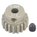 Miniatyrbillede 1 af 8: M 0.6 Pinion Gear til 3.175mm Aksel Børsteløs Børstemotor til 1/8 1/10 Crawler Bil Universal 21T