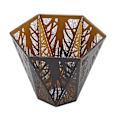 Miniatyrbild 6 av 8: Lamp skärm E27 E26 skrivbordslampa smidesjärn lampskärm svart skogsträd carving metall lampskärm sovrum sänglampa dekoration