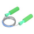 Miniatyrbillede 5 af 8: Fitness Stålwire Jumping Rope Workout Training Sjippetov til mænd og kvinder Grøn