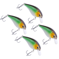 Miniatyrbilde 3 av 8: 4 stk kunstig simulering plast Minnow Crank Rock lokke agn fiske tilbehør6#
