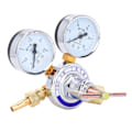 Miniatyrbild 2 av 8: Kvävgasregulatormätare Kit Tryckreduceringsventil Mässing Inlopp Utlopp Mätare Reducer