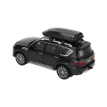 Pikkukuva 5 / 8: 1/32 SUV Automalli Metalliseos Painevalettu Vedettävä Ajoneuvolelu Äänellä ja Valolla Pojille ja Tytöille Musta