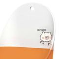 Miniatyrbild 8 av 8: Baby Potta Lätt Bärbar Hopvikbar Praktisk Kapacitet PP TPR Cartoon Style Potträning Potta för Pojkar Orange Gris (med Krokar Vattenproppar)