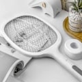 Miniatyrbilde 8 av 8: Elektrisk myggklapper 5V 1A Oppladbar Effektiv 2 i 1 Elektrisk myggfanger med LED-lys for hjemmet Hvit