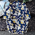 Pikkukuva 2 / 4: Havaijin kesä miesten Aloha rantapaita rento lyhythihainen nappi ylös 3XL sininen