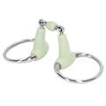 Miniatyrbillede 1 af 8: Hest Snaffle Bid i Rustfrit Stål - Hest Snaffle Rulle Haveavl Mundbid til 125mm Heste Mund