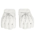 Miniatyrbillede 5 af 8: Halv Finger Boksehandsker Tykkere Boksekamp Åndbar Kickboxing Punch Bag Træningshandsker Ghost Hand Hvid