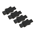Miniatyrbillede 4 af 8: 4 stk. IEC320 C8 til IEC320 C7 Konverter Strømstikadapter til PDU Chassis Laptop Computer UPS Stikkontakt