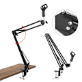 Miniatyrbillede 4 af 8: Justerbar mikrofonmontering Suspension Arm Stand Mikrofon Clip Holder 4 kg Belastning