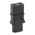Pikkukuva 2 / 8: IEC320 C8 - IEC320 C9 -sovitin C8-uros C9-naarasmuunnin virtalähdepistoke AC 250V 6A 1500W