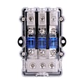 Miniatyrbillede 4 af 8: Universal 60A Bilstereo Audio Strømssikringboks Holder Blok 1 Ind 3 Veje Ud