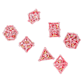 Miniatyrbillede 8 af 8: 7 stk. polyhedral metal terninger udskæring håndværk polyhedral stærk balance bærbar til fest