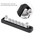 Miniatyrbillede 3 af 8: 10 Positioner Bus Bar Elektrisk Terminalforbindelsesblok med 2 Stud AC 130A DC 150A