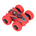 Miniatyrbillede 8 af 8: Dobbeltsidet Pull Back Bil Friktionsdrevet 4 Store Dæk 360 Graders Roterende Mini Flips Inertia Stunt Bil Rød
