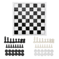 Pikkukuva 1 / 8: 2 in 1 -matkalautapelisetti Set shakki- ja set lapsille ja aikuisille